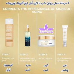 ۴-مرحله-اصلی-روتین-شب-با-لاین-آنتی-ایج-گلوبال-ایوروشه